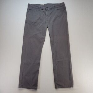AG Adriano Goldschmied Pants Mens 38x32 Gray Graduate Tailored Chino Preppy